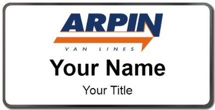 Custom name badges for Arpin Van Lines