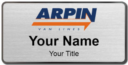 Custom name badges for Arpin Van Lines