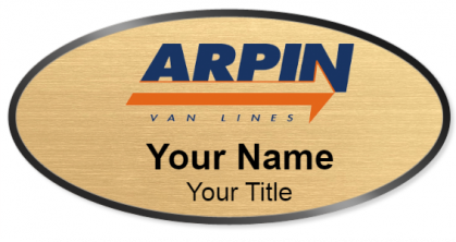 Custom name badges for Arpin Van Lines