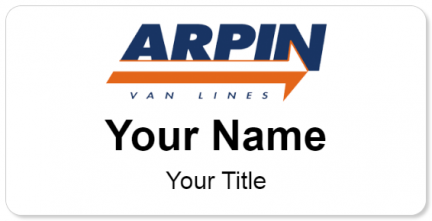 Custom name badges for Arpin Van Lines