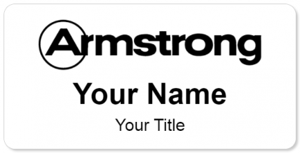Custom name badges for Armstrong World Industries
