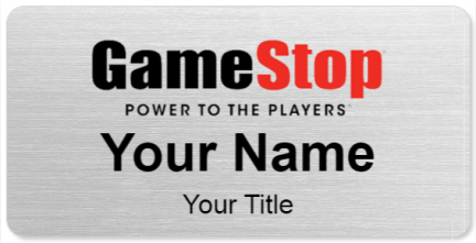 Custom name badges for GameStop