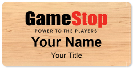 Custom name badges for GameStop