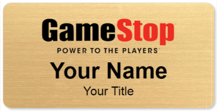 Custom name badges for GameStop