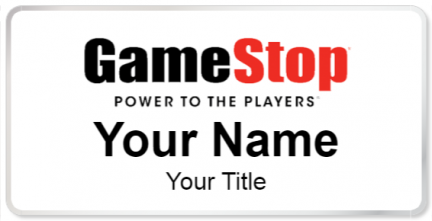 Custom name badges for GameStop
