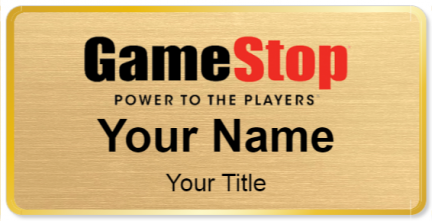 Custom name badges for GameStop