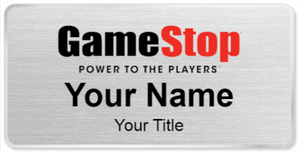 Custom name badges for GameStop