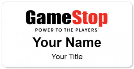 Custom name badges for GameStop