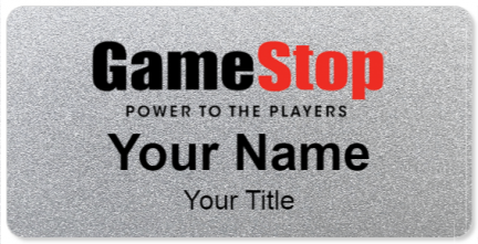 Custom name badges for GameStop
