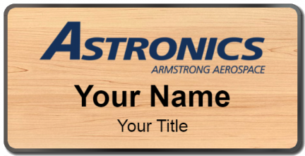 Custom name badges for Astronics