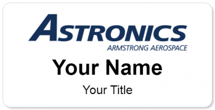Custom name badges for Astronics