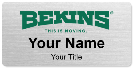 Custom name badges for Bekins Movers
