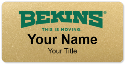 Custom name badges for Bekins Movers