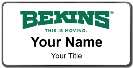 Custom name badges for Bekins Movers