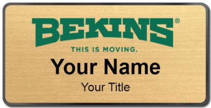 Custom name badges for Bekins Movers