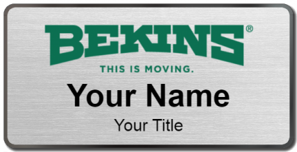 Custom name badges for Bekins Movers