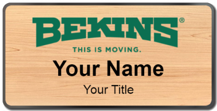 Custom name badges for Bekins Movers