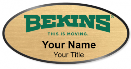 Custom name badges for Bekins Movers