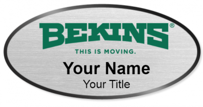 Custom name badges for Bekins Movers