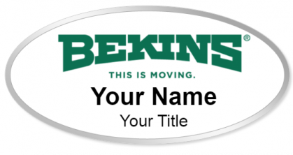 Custom name badges for Bekins Movers