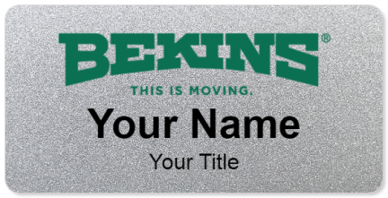 Custom name badges for Bekins Movers