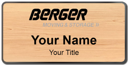 Custom name badges for Berger Moving