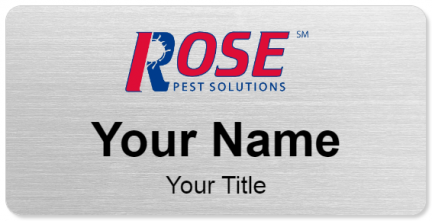 Custom name badges for Rose Pest Control
