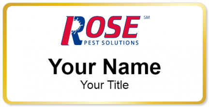 Custom name badges for Rose Pest Control
