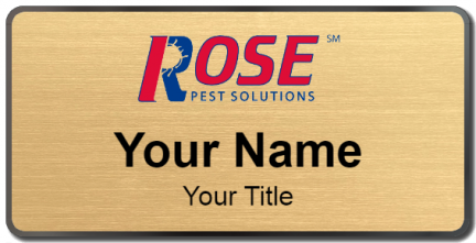 Custom name badges for Rose Pest Control
