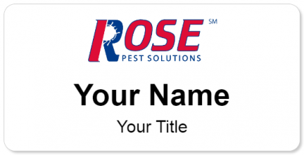Custom name badges for Rose Pest Control
