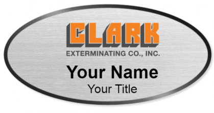 Custom name badges for Clark Exterminating