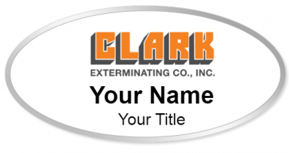 Custom name badges for Clark Exterminating