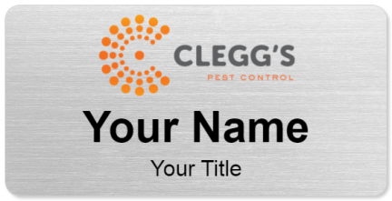 Custom name badges for Cleggs Pest Control