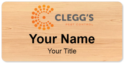 Custom name badges for Cleggs Pest Control