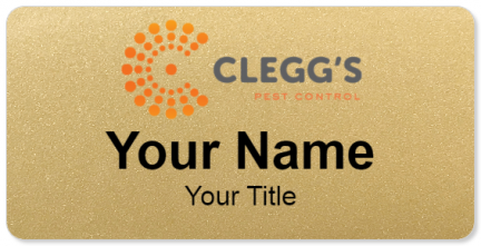 Custom name badges for Cleggs Pest Control