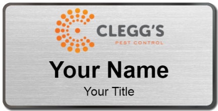Custom name badges for Cleggs Pest Control