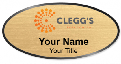 Custom name badges for Cleggs Pest Control