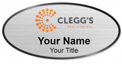 Custom name badges for Cleggs Pest Control