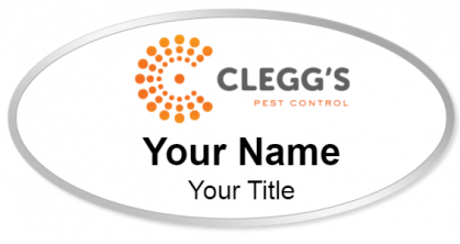 Custom name badges for Cleggs Pest Control