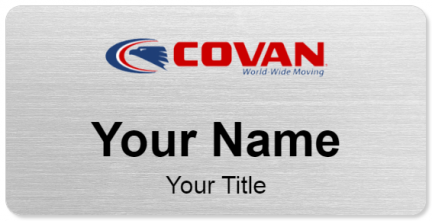 Custom name badges for Covan World Wide Moving