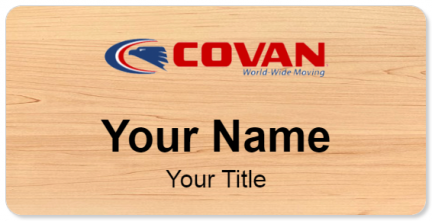Custom name badges for Covan World Wide Moving