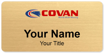 Custom name badges for Covan World Wide Moving
