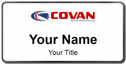 Custom name badges for Covan World Wide Moving