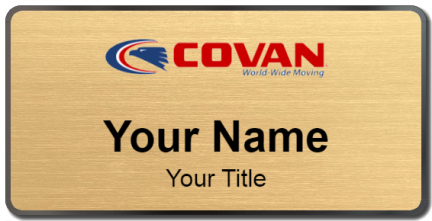 Custom name badges for Covan World Wide Moving