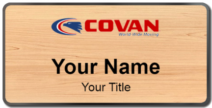 Custom name badges for Covan World Wide Moving