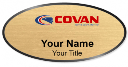Custom name badges for Covan World Wide Moving