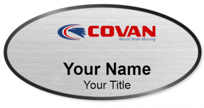 Custom name badges for Covan World Wide Moving