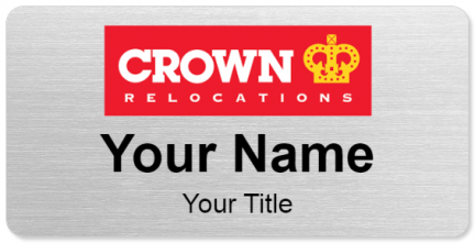 Custom name badges for Crown Relocations