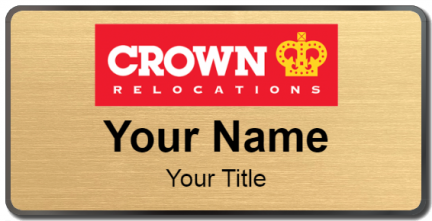 Custom name badges for Crown Relocations