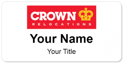 Custom name badges for Crown Relocations